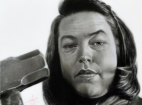 Annie Wilkes kathy Bates From Misery Drawing PRINT - Etsy