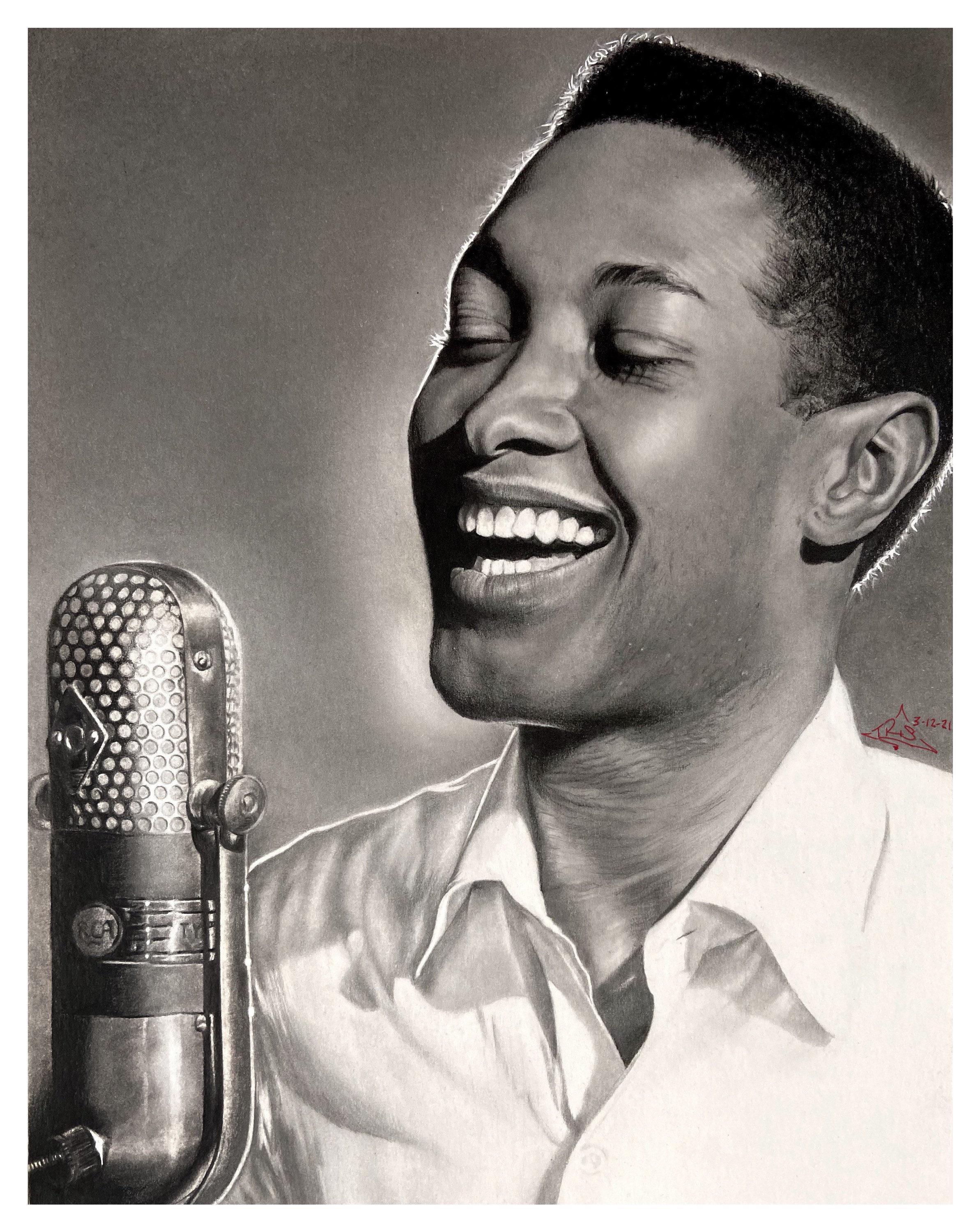Sam Cooke Drawing Print Etsy