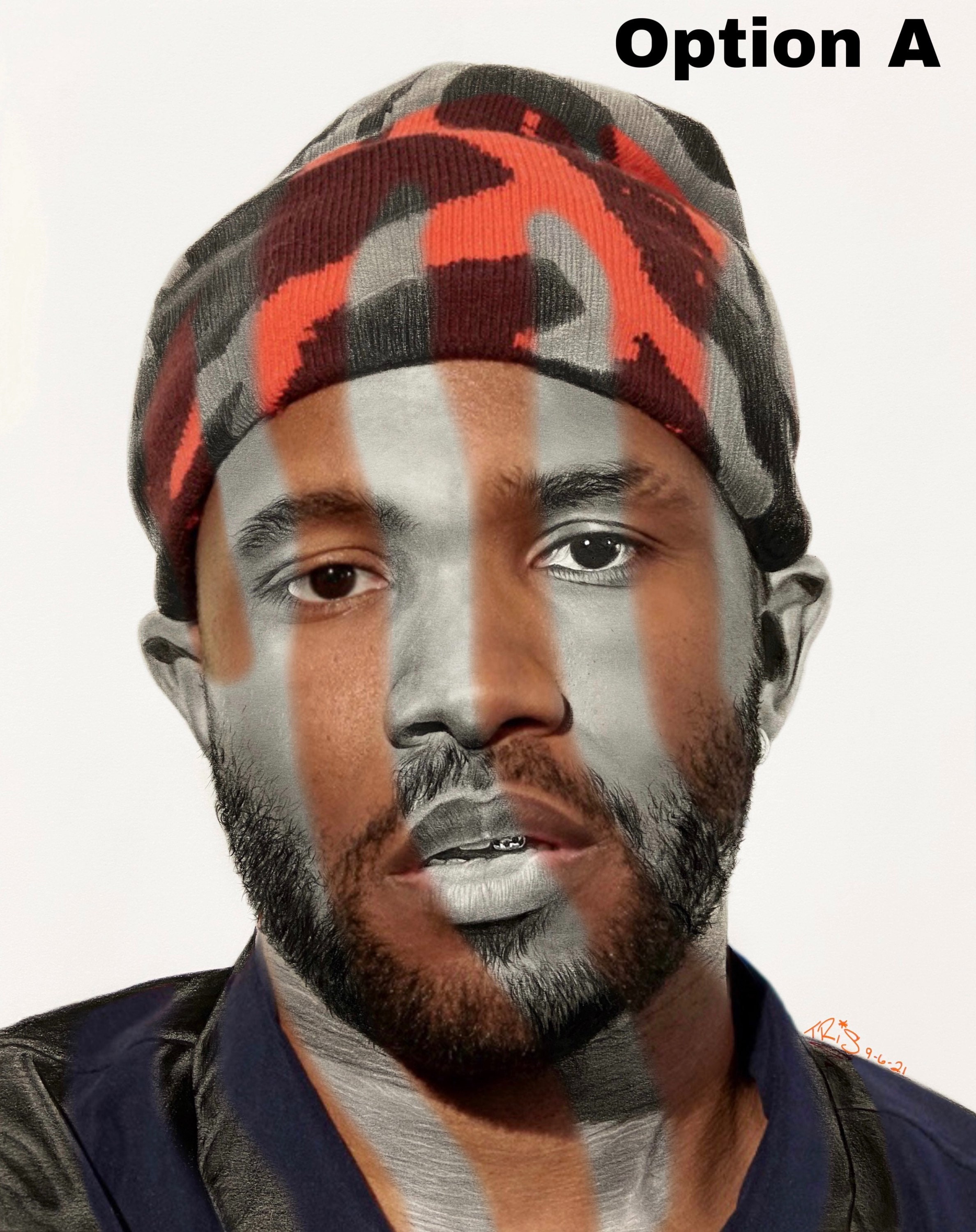 Frank Ocean Drawing PRINT I Got Two Versions. Twooo Etsy