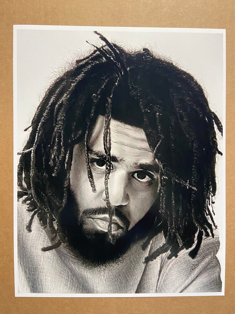J. Cole Drawing *poster Print* - Etsy