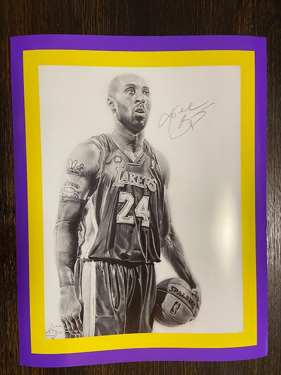 Kobe Bryant Drawing *poster Print* - Etsy