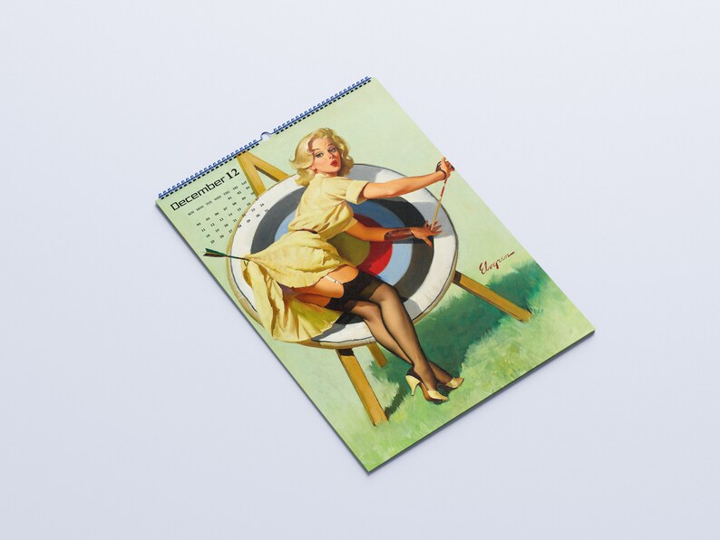 2022 Wall Calendar Pin up Girl Poster 2022 Calendar Erotic Etsy India