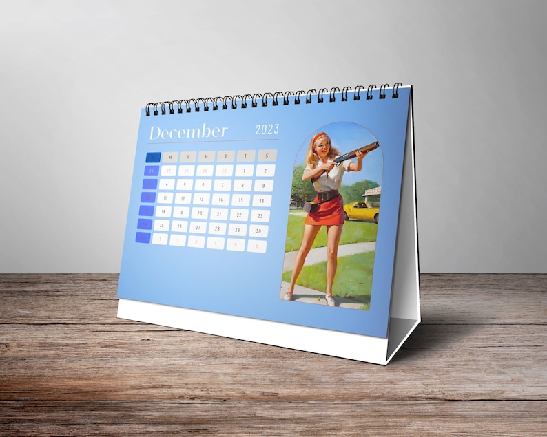 2023 Desk Calendar Pin up Girl Calendar Erotic Calendar - Etsy