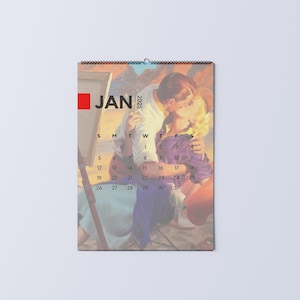 2025 Custom Calendar, 2025 Custom Wall Calendar, Personalized Calendar, Anime Calendar, Gift Calendar, Valentines Day Gift, Christmas Gift