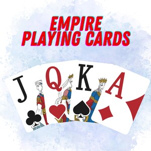 Naipes Empire, Juego de 2 cartas de póker, Naipes únicos, Naipes coleccionables, Baraja coleccionable, Juegos de cartas, Regalo de Navidad
