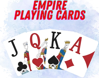Empire-speelkaarten, set van 2 pokerkaarten, unieke speelkaarten, verzamelspeelkaarten, verzamelspeelkaarten, kaartspel, kaartspellen, kerstcadeau