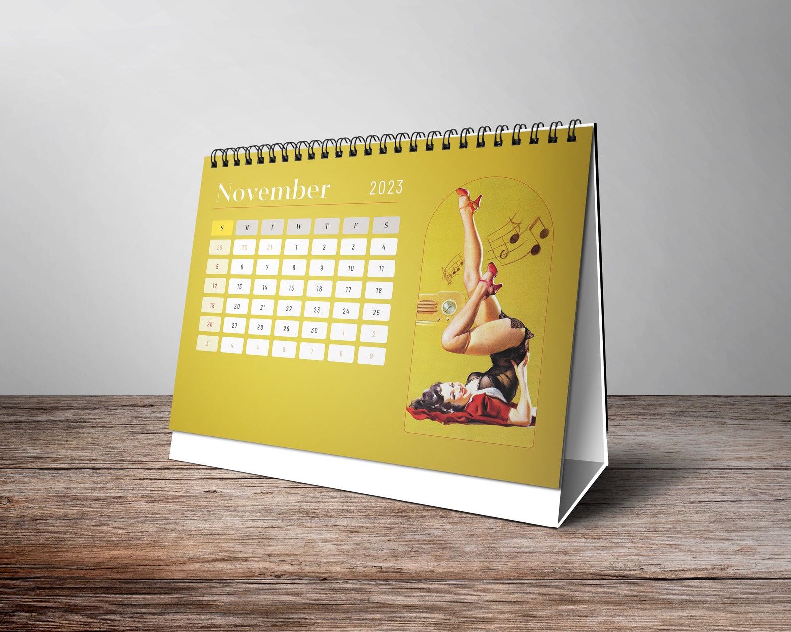 2023 Desk Calendar Pin up Girl Calendar Erotic Calendar Etsy
