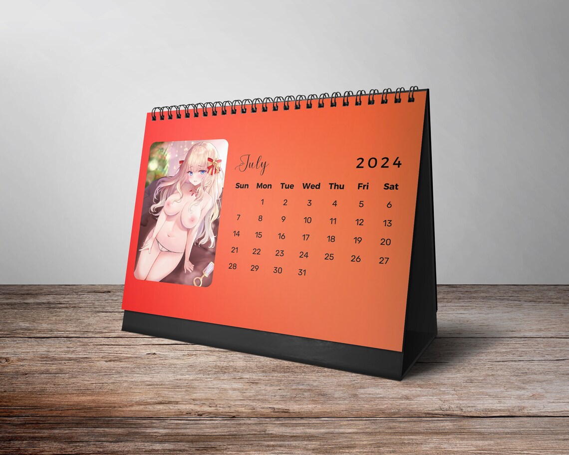 2025 Boobs Desk Calendar, Anime Girl Poster, 2025 Anime Calendar, Sexy
