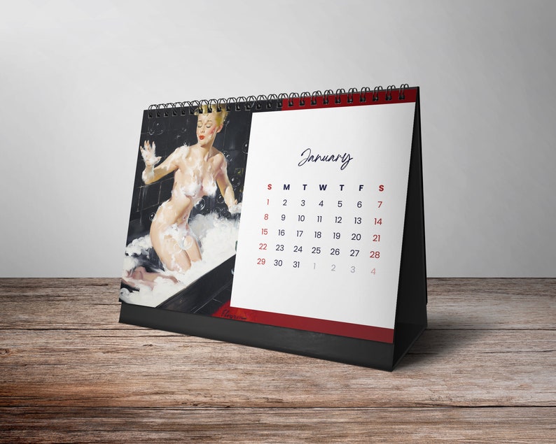 2023 Desk Calendar Pin up Girl Calendar Erotic Calendar - Etsy