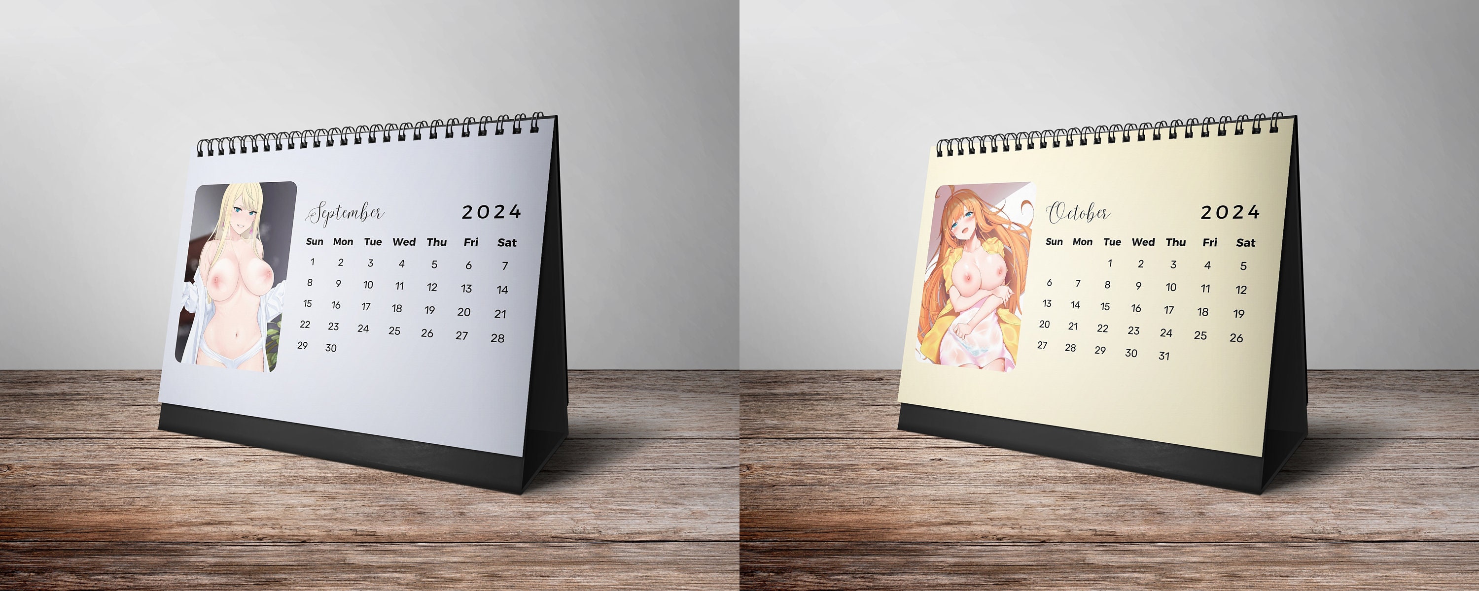 Boobs Calendar 2025 Desk Calendar 2025 Anime Calendar Etsy Australia