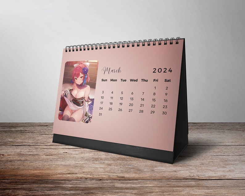 Boobs Calendar, 2025 Desk Calendar, 2025 Anime Calendar, Erotic