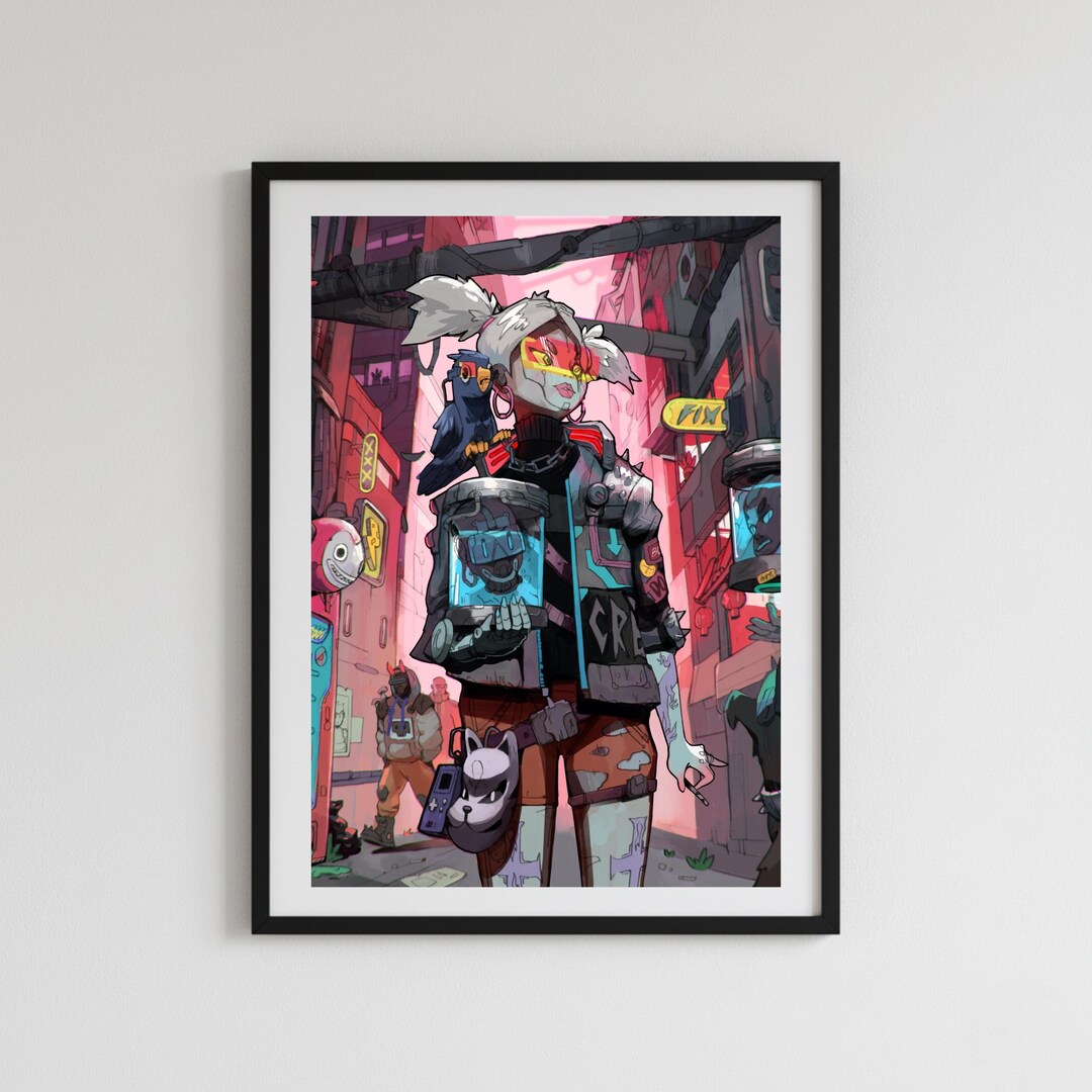 Cyberpunk Poster, Cyberpunk Wall Art, Anime Girl Poster - Etsy