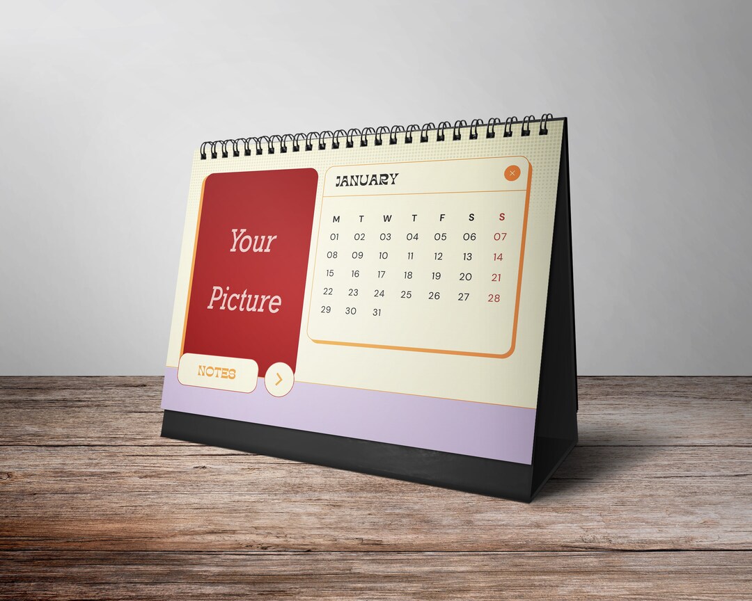 Custom Calendar, 2024 Desk Calendar, 2024 Custom Calendar, Personalized