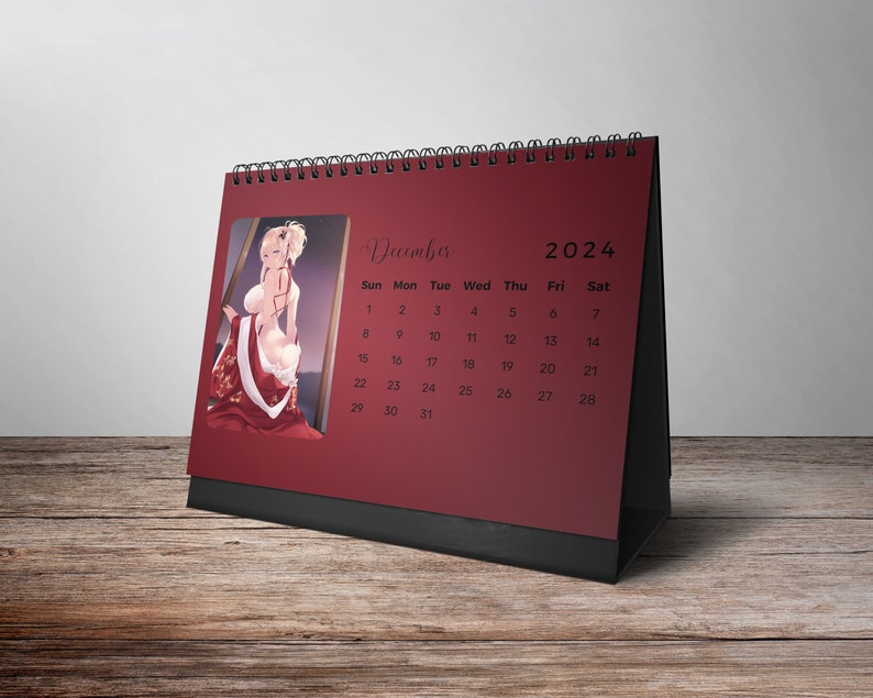 Booty Calendar, 2024 Desk Calendar, 2024 Anime Calendar, Erotic