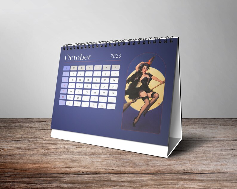 2023 Desk Calendar Pin up Girl Calendar Erotic Calendar - Etsy