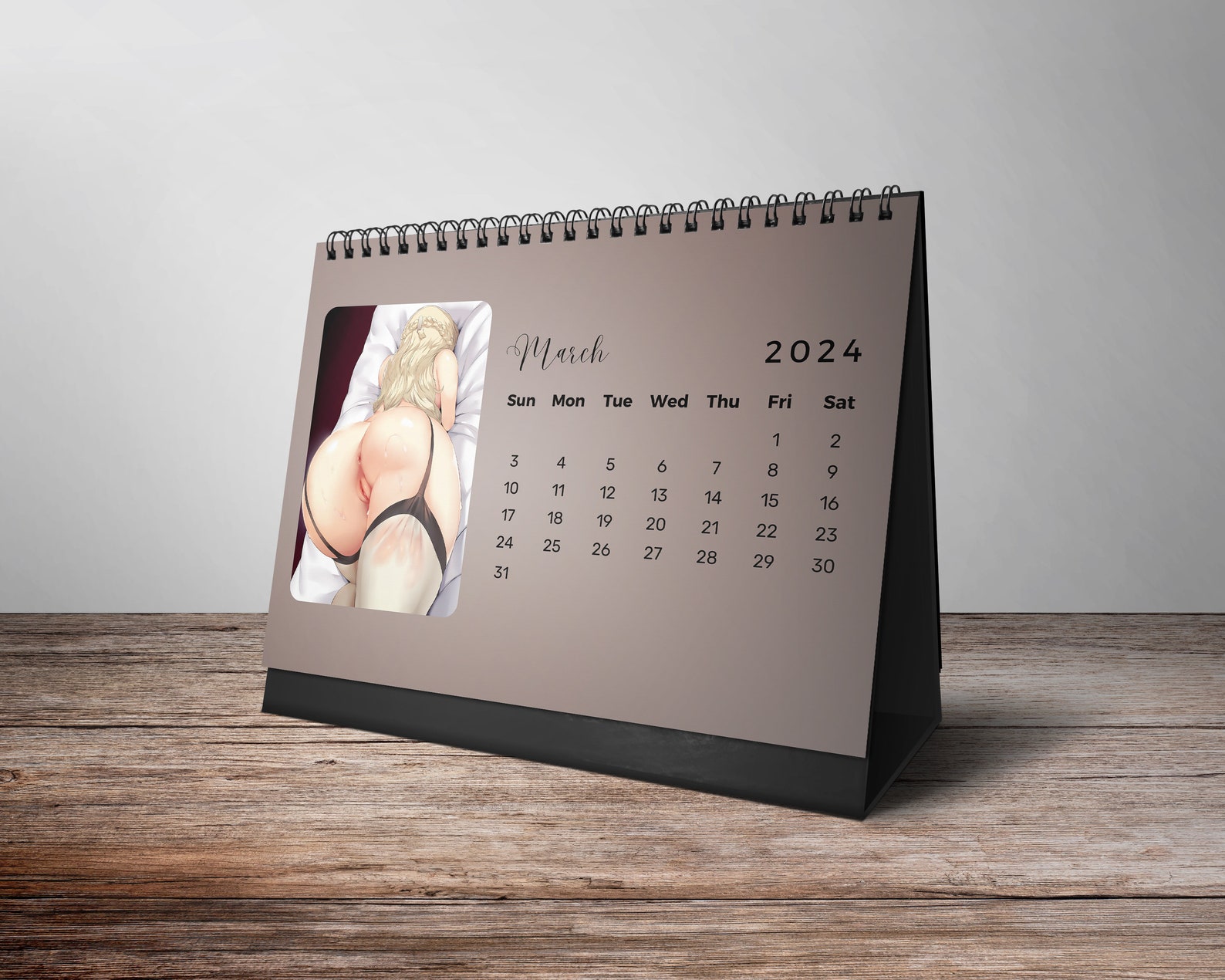 Booty Calendar, 2025 Desk Calendar, 2025 Anime Calendar, Erotic