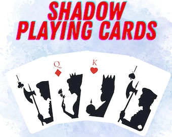 Shadow Playing Cards, Set of 2 Poker Cards, Unique Playing Cards, Classic Playing Cards Deck, Deck of Cards, Card Games, Christmas Gift