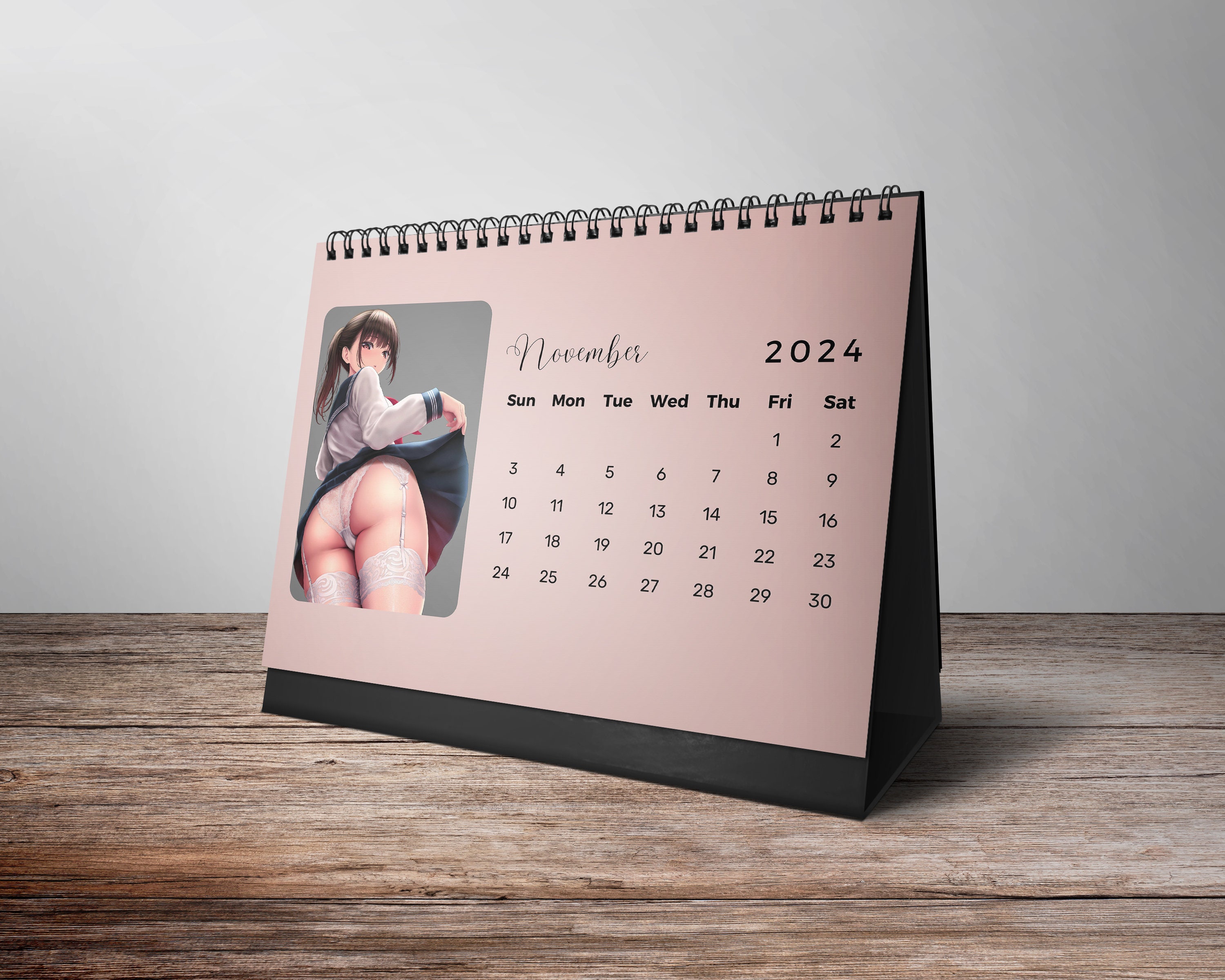 Booty Calendar, 2025 Desk Calendar, 2025 Anime Calendar, Erotic