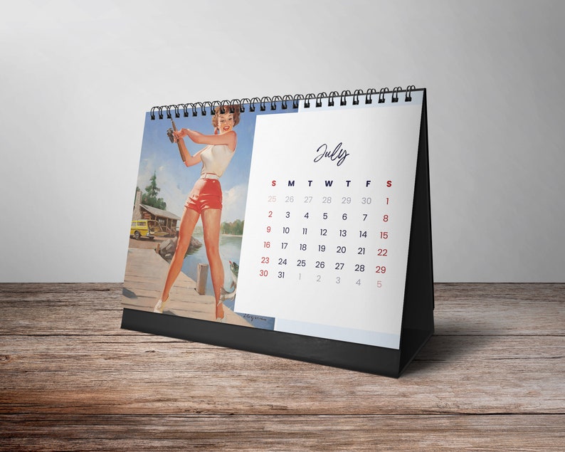 2023 Bureau Kalender Pin Up Girl Kalender Erotische - Etsy Nederland