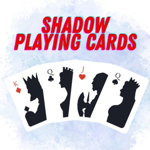 Shadow Playing Cards, set di 2 carte da poker, carte da gioco uniche, mazzo di carte da gioco classiche, mazzo di carte, giochi di carte, regalo di Natale
