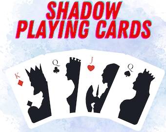 Shadow Playing Cards, Set of 2 Poker Cards, Unique Playing Cards, Classic Playing Cards Deck, Deck of Cards, Card Games, Christmas Gift