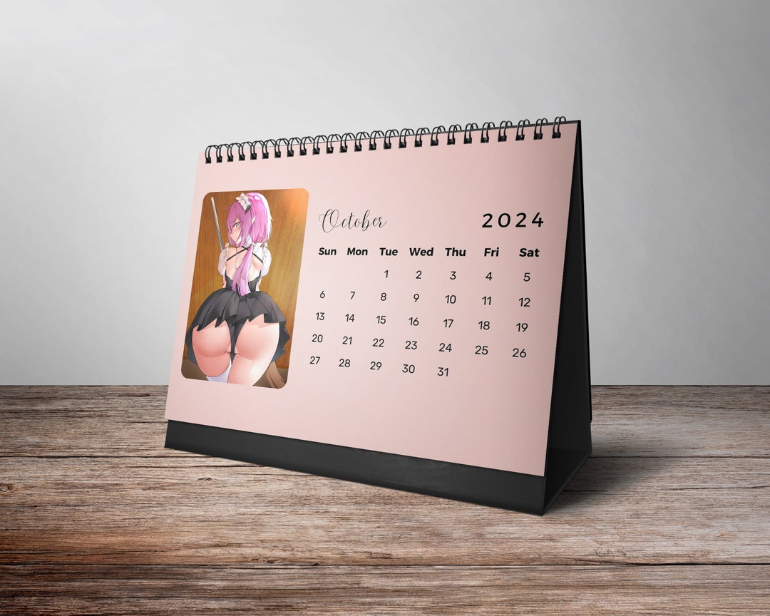 booty-calendar-2024-desk-calendar-2024-anime-calendar-erotic