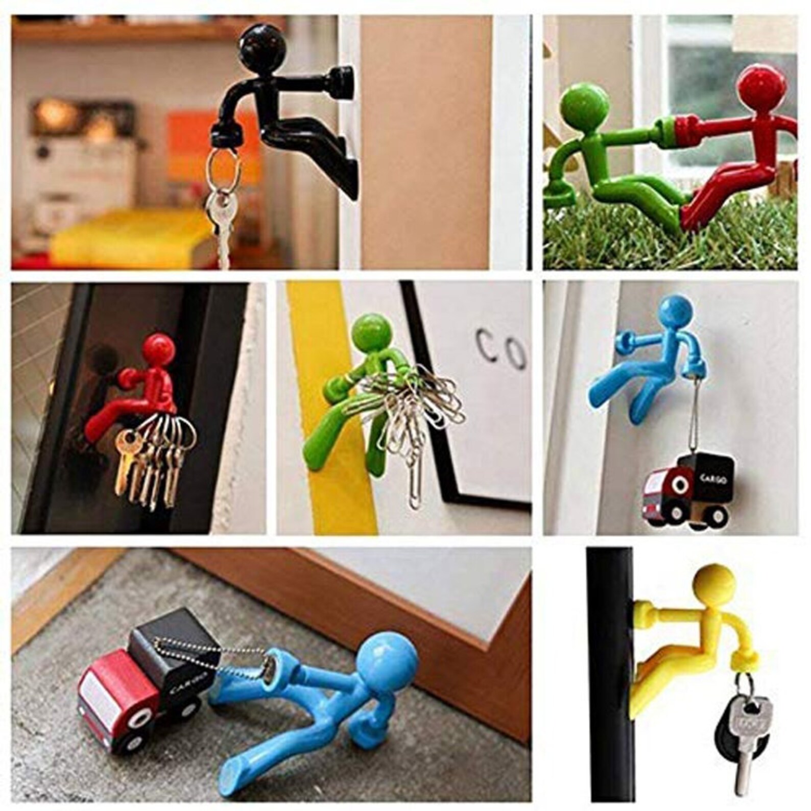Hanging Men Refrigerator 4 pack Etsy