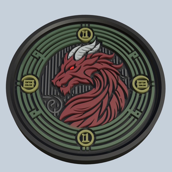 Dragon Medallion DnD - STL files to print in 3D