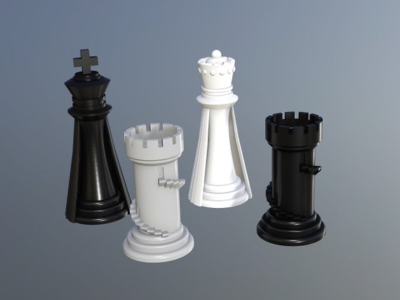 STL file practical and design chess board ♟️・3D printable model