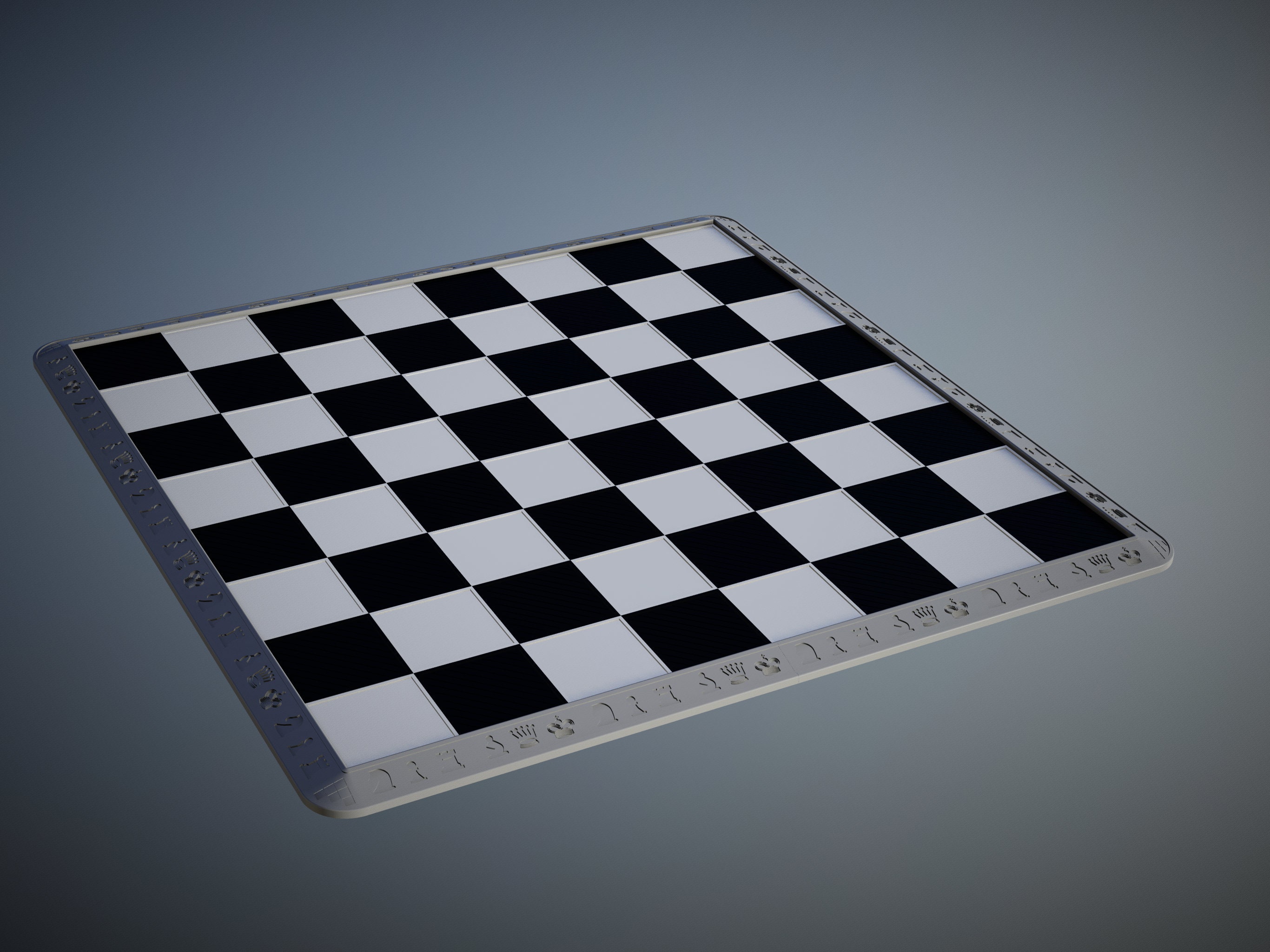 Free STL file chessboard, tabuleiro de xadrez. 🎲・3D print design to  download・Cults