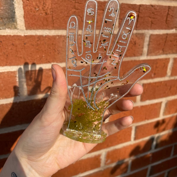 Palmistry Hand Jewelry Holder Etsy