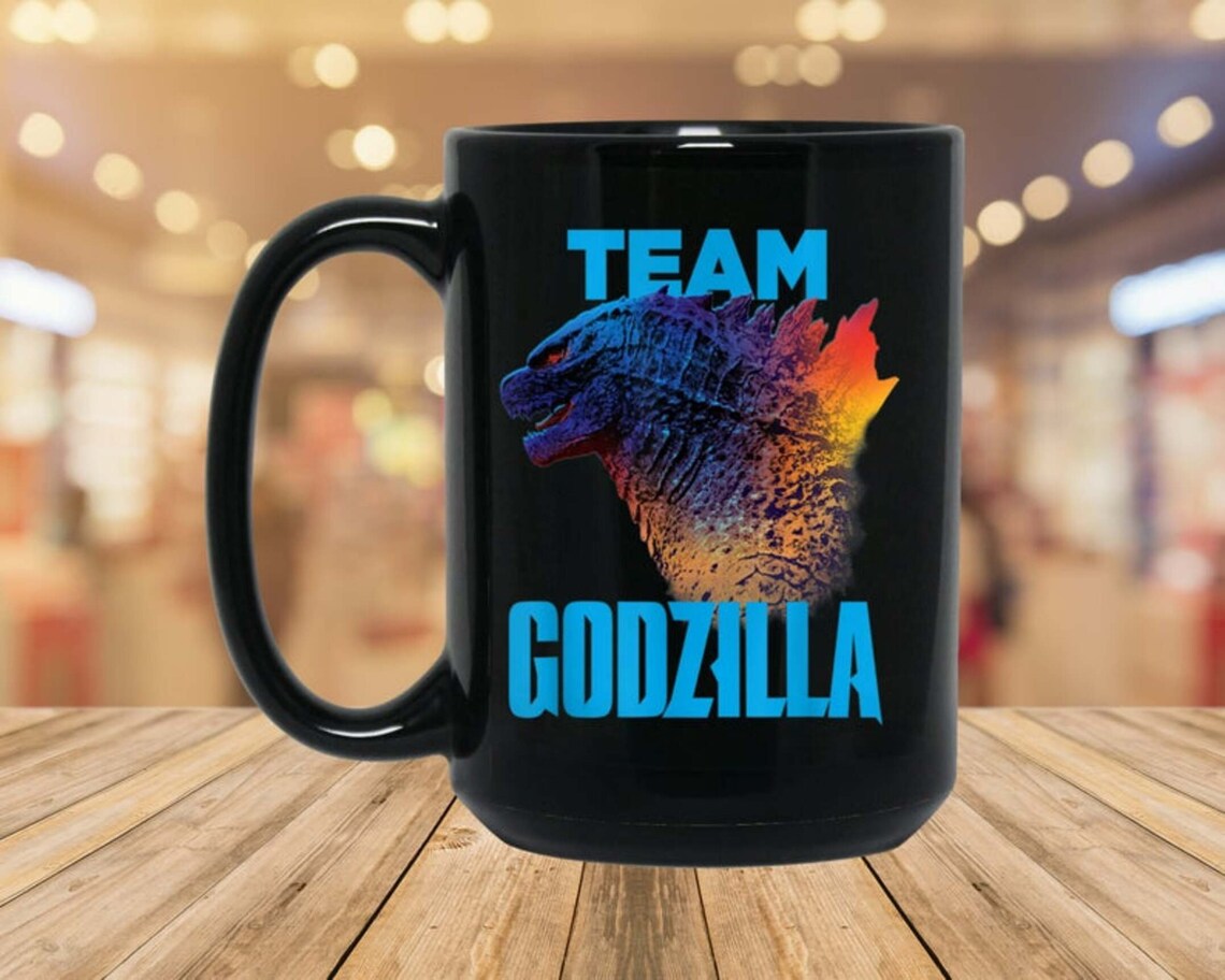 Godzilla And King Kong Coffee Mug Gift For Team Godzilla Etsy