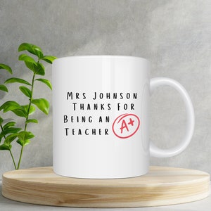Personalized Teacher Coffee Mug: Teacher Appreciation Gift