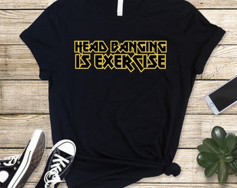 Headbanger T-Shirt: Funny Heavy Metal Rocker Tee