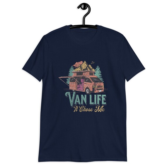 Van Life It chose me shirt Camper van t shirt vintage camper shirt distressed campervan tshirt travel shirt adventure shirt road trip Etsy Mexico