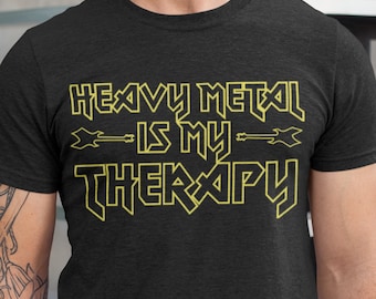 Heavy Metal Therapy Shirt: Rock Music Metalhead Gift