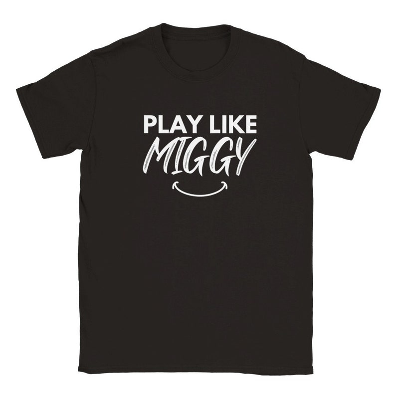 Newcastle United Youth Tee: "Play Like Miggy" Football Shirt Black