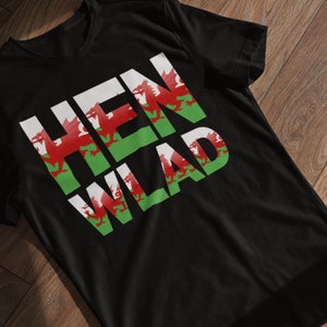 Hen wlad tshirt, Welsh tshirt, Cymraeg, Gift for welsh person, Welsh language, Welsh national anthem