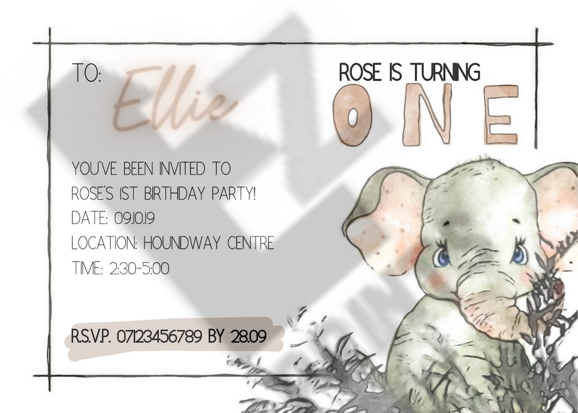 Personalised Childrens Party Invitations Party Invites Etsy