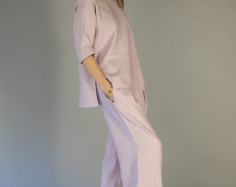 Extreme Wide Leg Linen Trousers RIANNA, Pleated Maxi Woman Palazzo Linen Pants, Women's Wide Leg Linen Pants, Summer Wide Leg Maxi Trousers