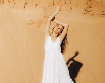 Linen Dress Maxi, White Linen Dress, Summer White Maxi Dress, Sleeveless Dress, White Summer Dress, Linen Maxi Dress, Slip Dress