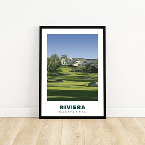 Riviera Country Club, California | Golf | Vector | Print | Poster | Gift | Wall Art