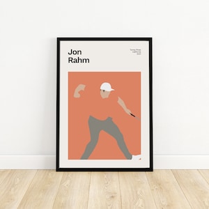Jon Rahm, 2021 US Open Minimalist Golf Poster | Print | Gift | Wall Art