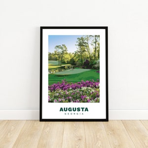 Augusta National, Georgia | Golf | Vector | Print | Poster | Gift | Wall Art