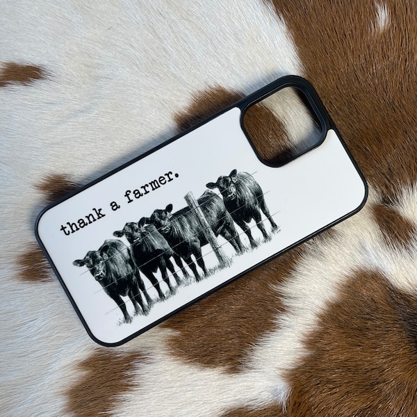 Thank A Farmer / Cattle / iPhone case / Trendy / Western / cell phone case / tractor / western cell phone case*