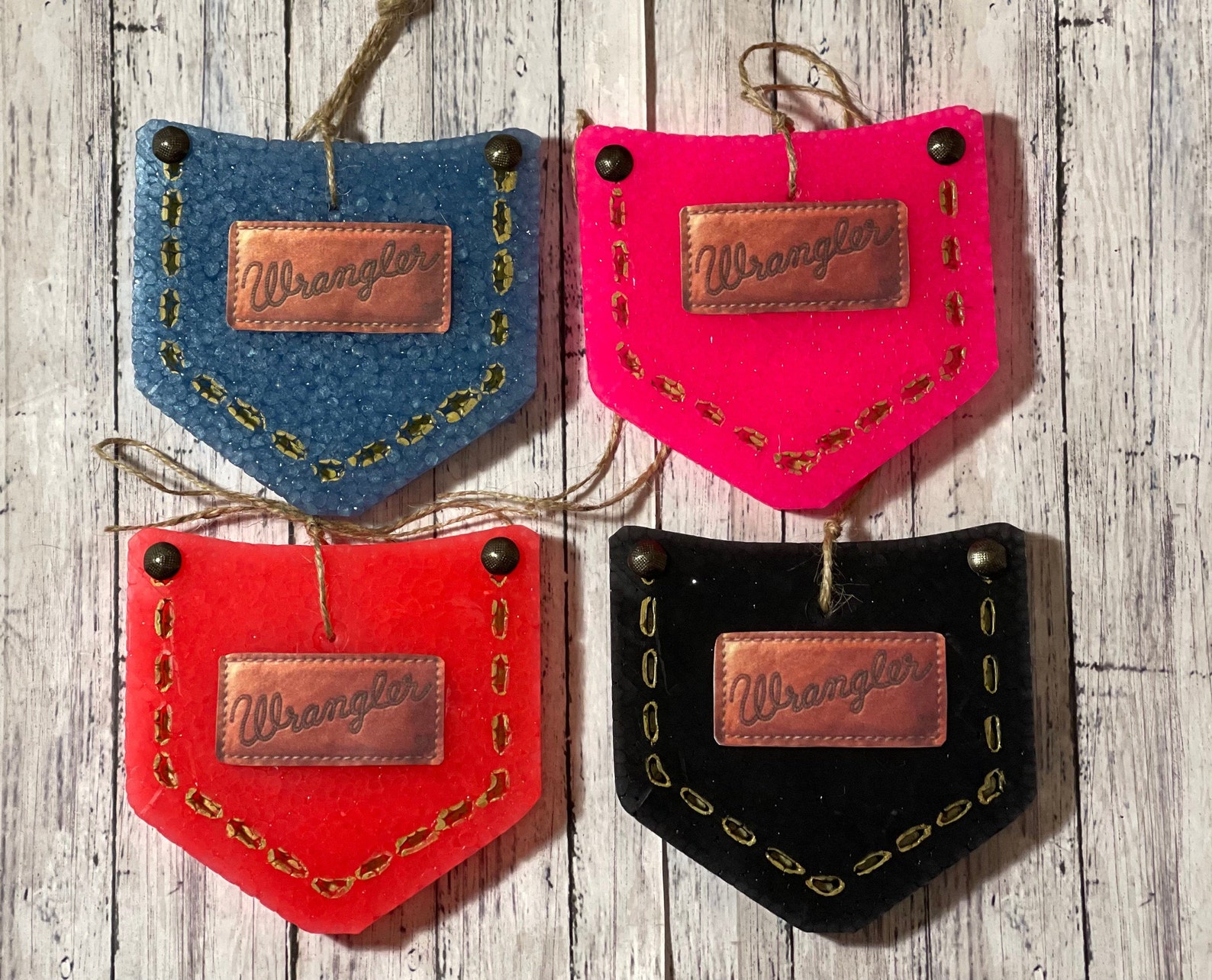 Wrangler pocket freshie / car scent / freshie. please read Etsy