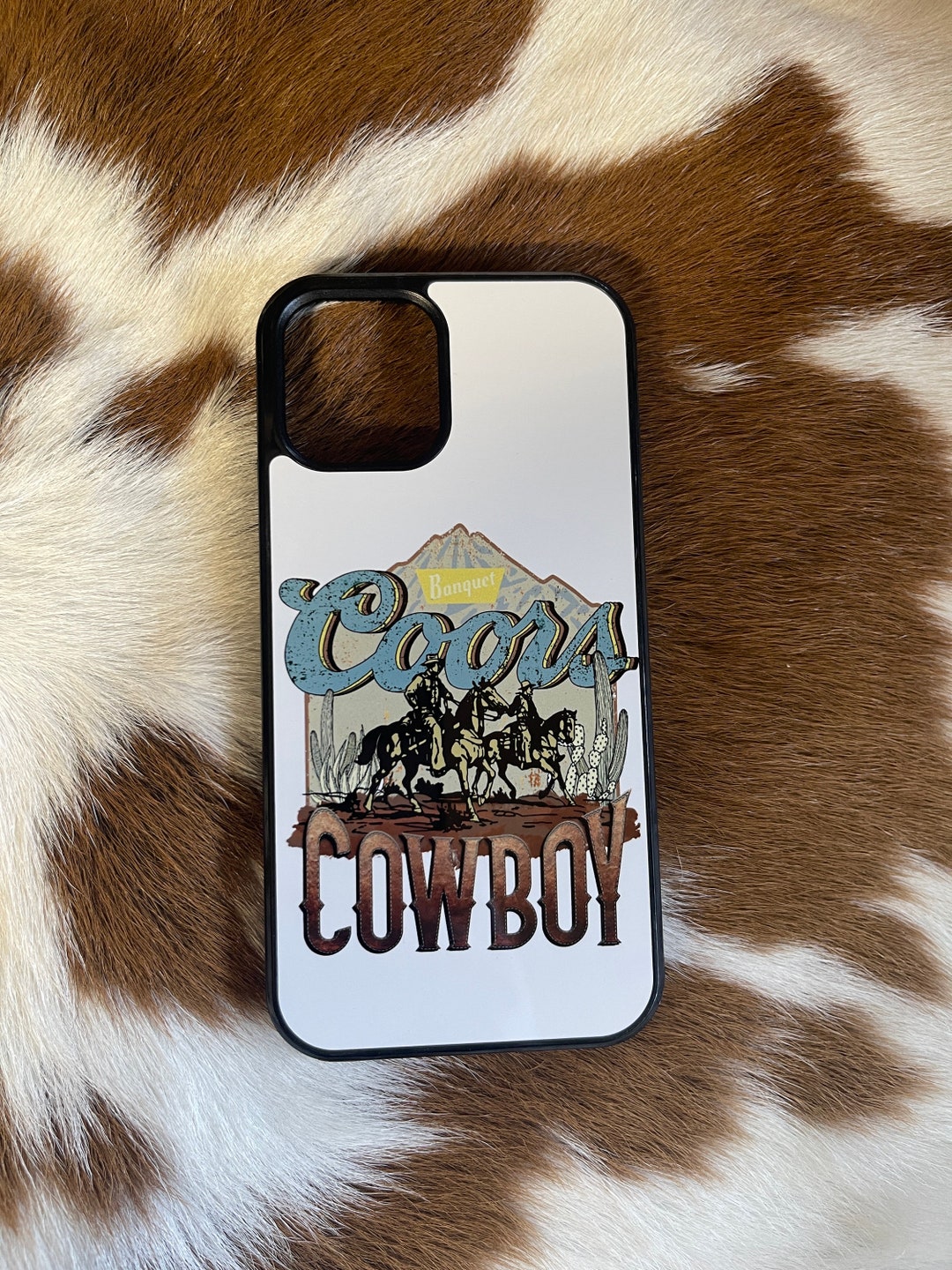 Cowboy Beer Western Scene / iPhone Case / Western Phone Case / Western