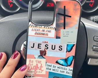Jesus Bible quote Religious Phone Case Baptism Gift Spread the Word Faith God is Good Christian Phone Case