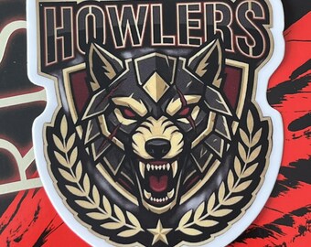 Adesivo de vinil inspirado em Howlers – Red Rising