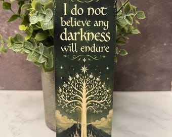 White Tree of Gondor Bookmark | Lord of the Rings Inspired